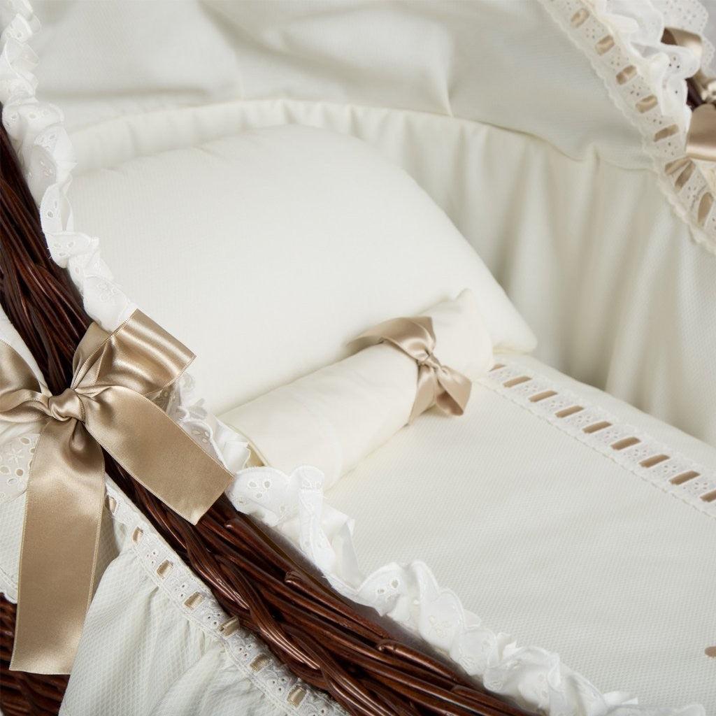 Moisés de Mimbre Bebé ABC Baby Winsord Beige - Nanetes #