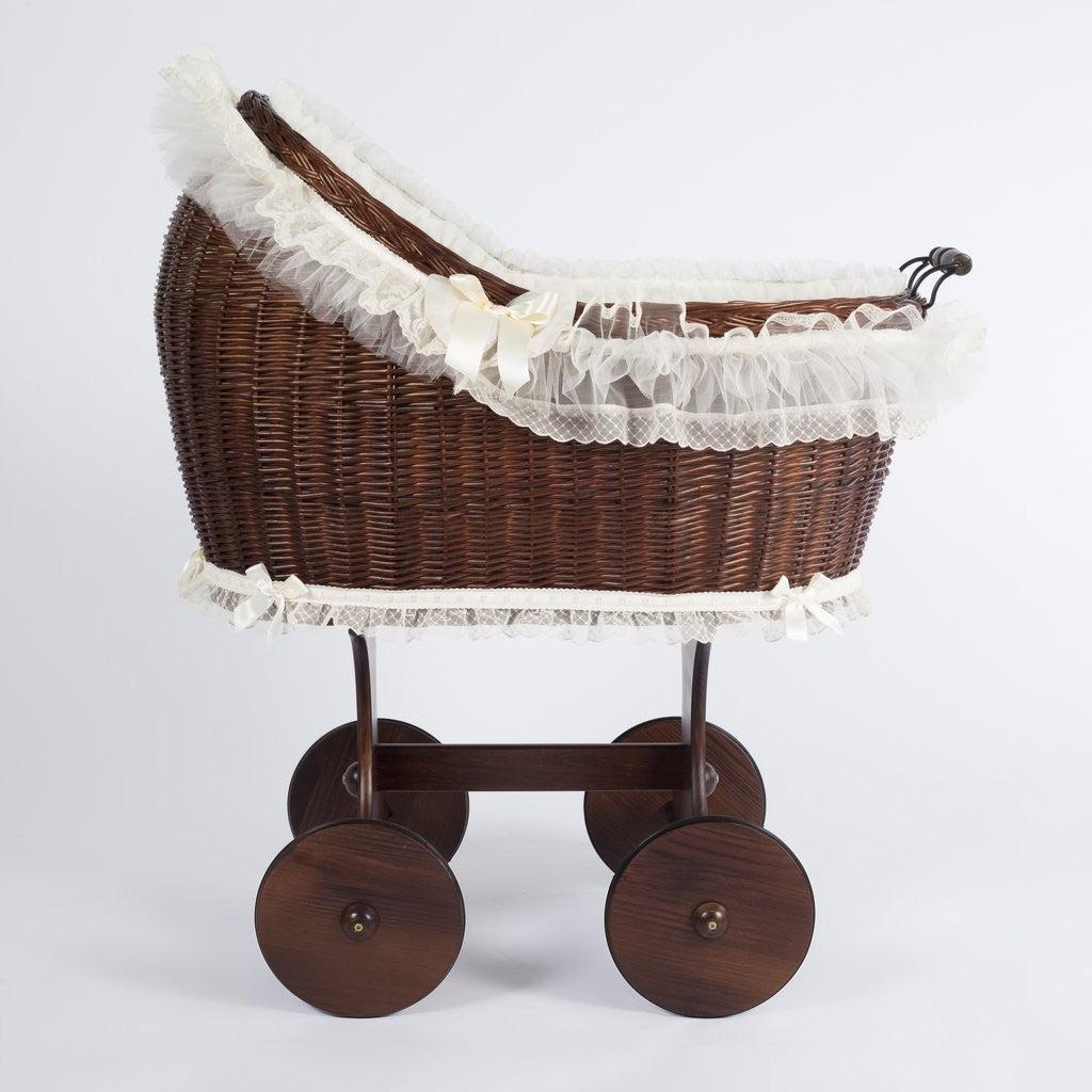 Moisés de Mimbre Bebé ABC Baby Organza Beige - Nanetes #