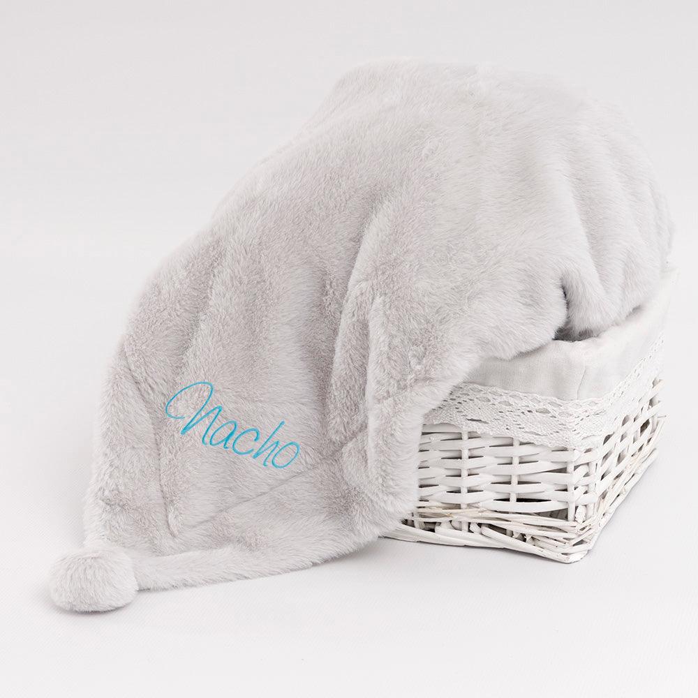Manta Bebé Personalizada Invierno Pompon - Nanetes #