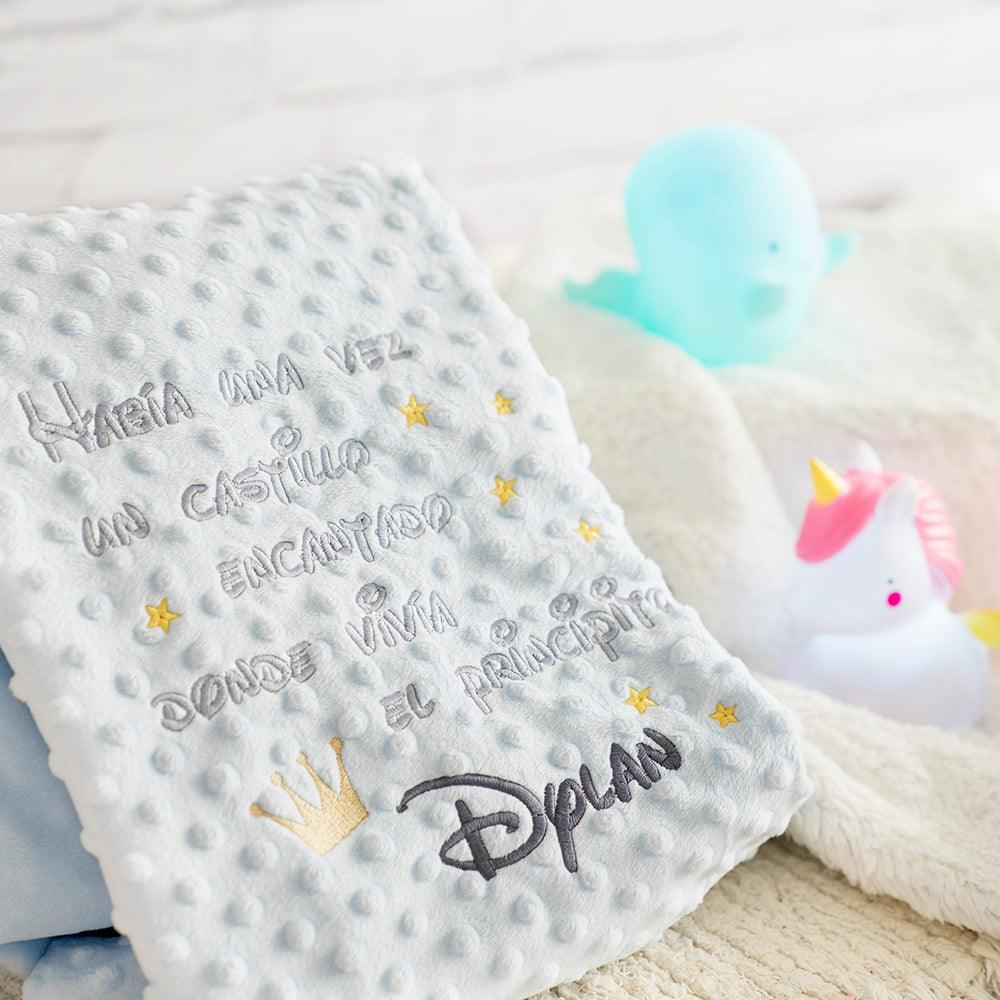 Manta Bebé Frase Había una vez un castillo Nanetes - Nanetes #