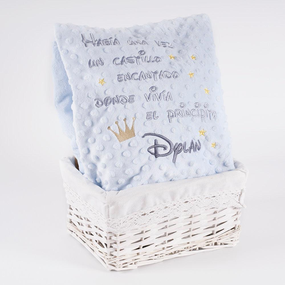 Manta Bebé Frase Había una vez un castillo Nanetes - Nanetes #