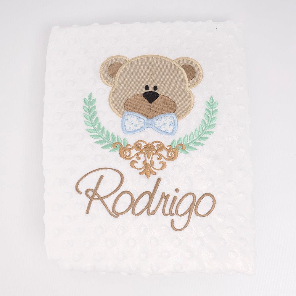 Manta Personalizada Bebé Oso Laurel Nanetes - Nanetes