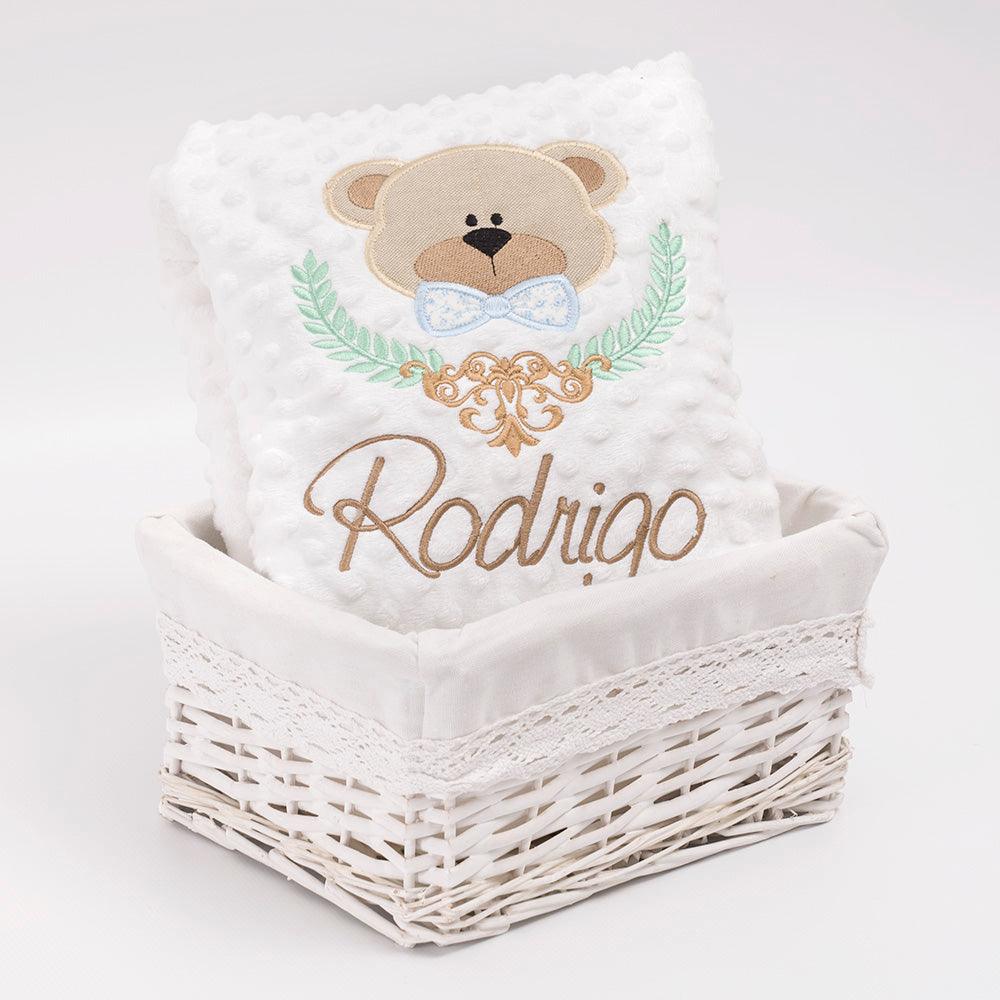 Manta Personalizada Bebé Oso Laurel Nanetes - Nanetes