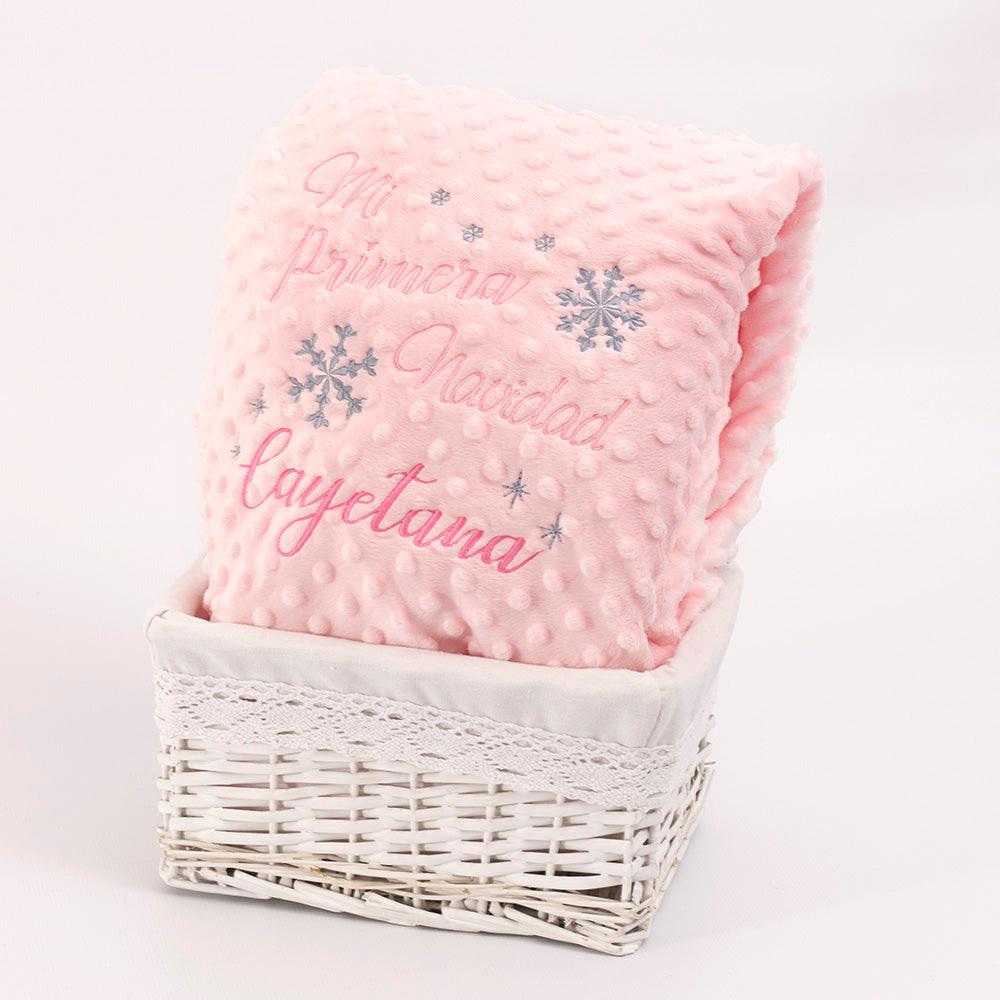 Manta Bebe Personalizada Mi Primera Navidad Nanetes - Nanetes #