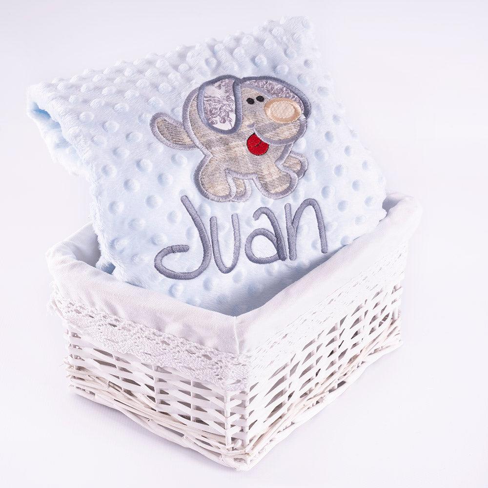 Manta Personalizada Bebé Perro Patchwork Nanetes - Nanetes