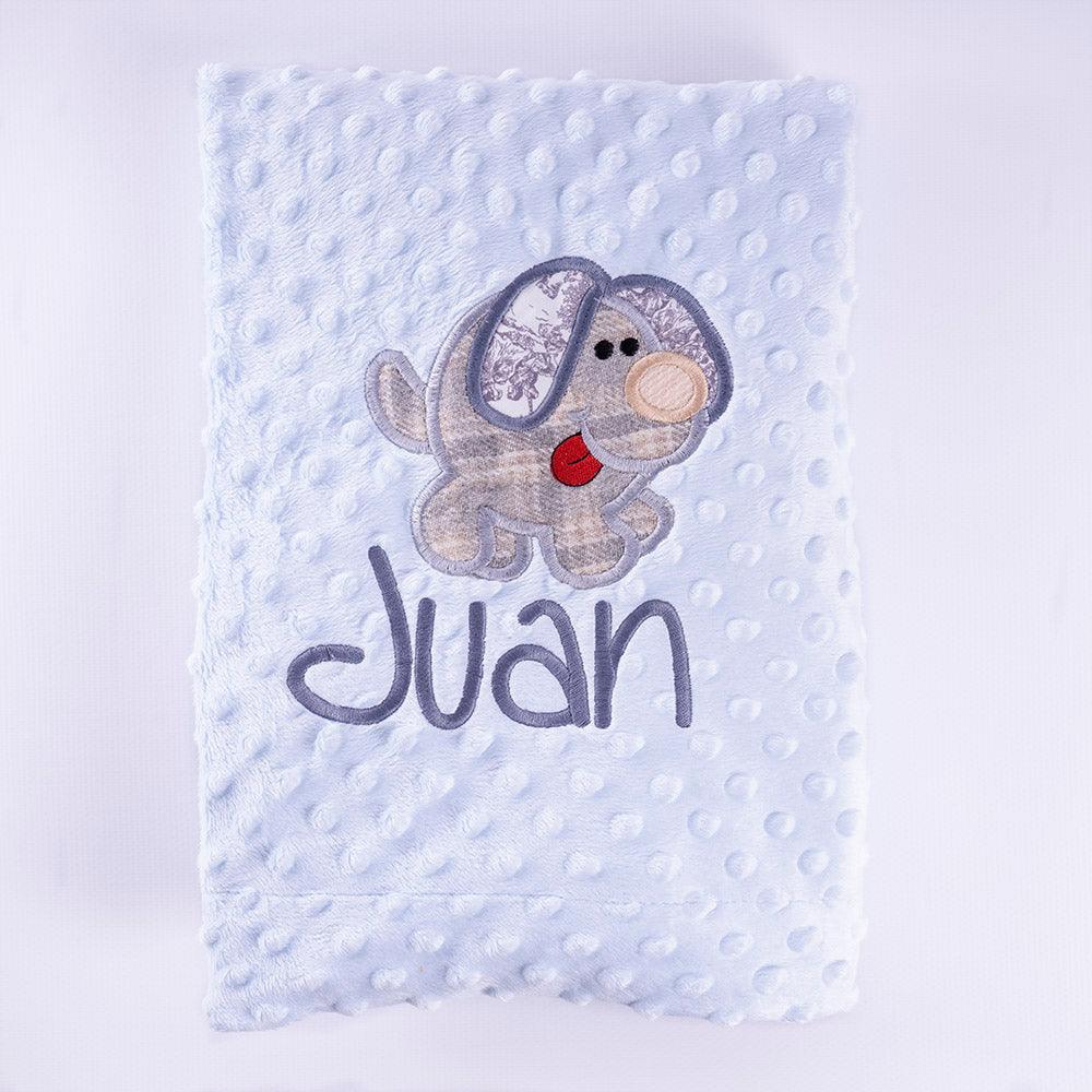 Manta Personalizada Bebé Perro Patchwork Nanetes - Nanetes