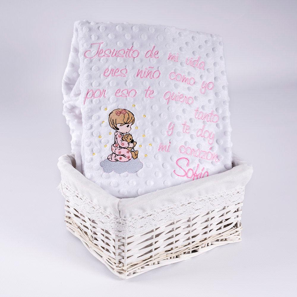Manta Personalizada Bebé Jesusito de mi Vida Niña Nanetes - Nanetes