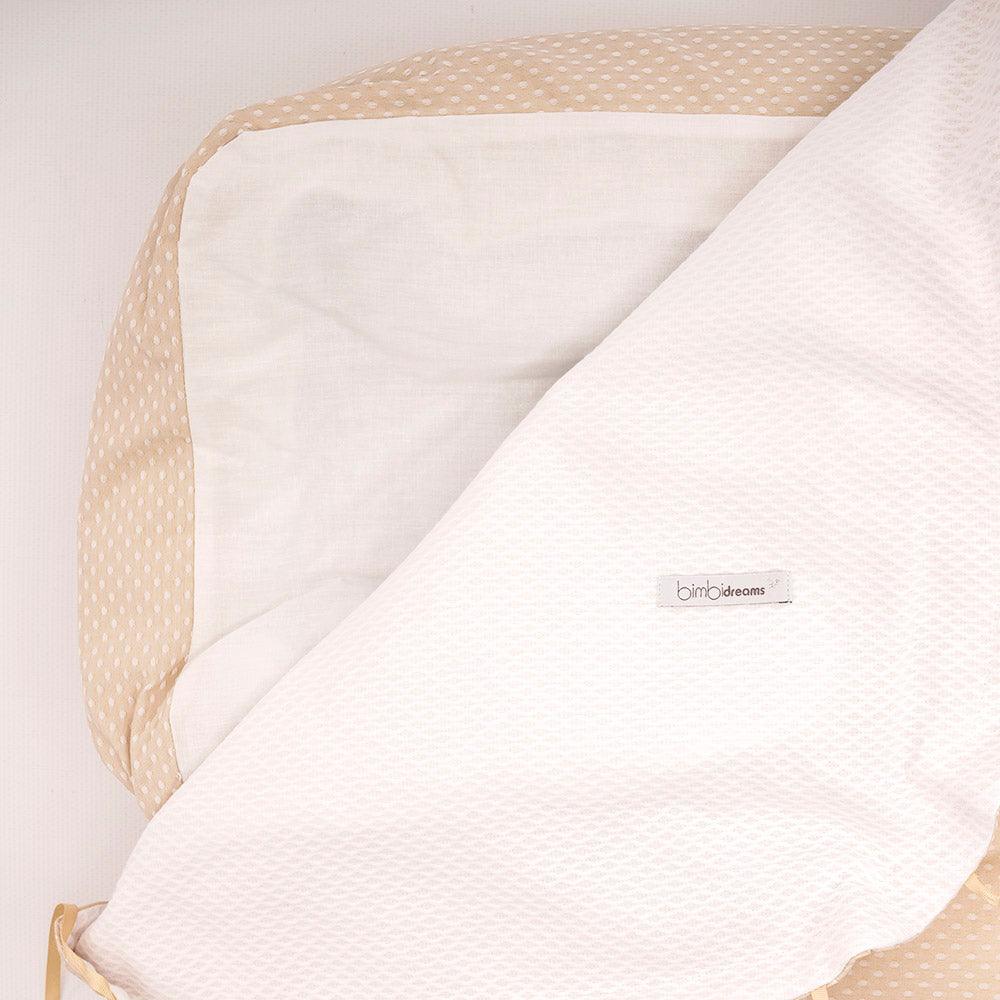 Colcha con saco capazo 3 usos Venecia Camel Bimbi Class - Nanetes #