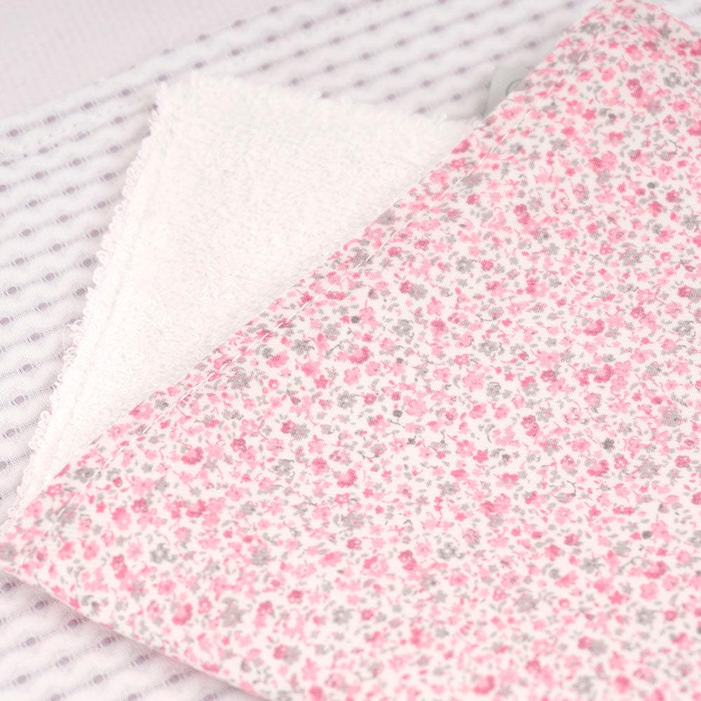 Seca babitas Pack de 2 para Bebé Estampado Niña Flores Rosa 1 - Nanetes #