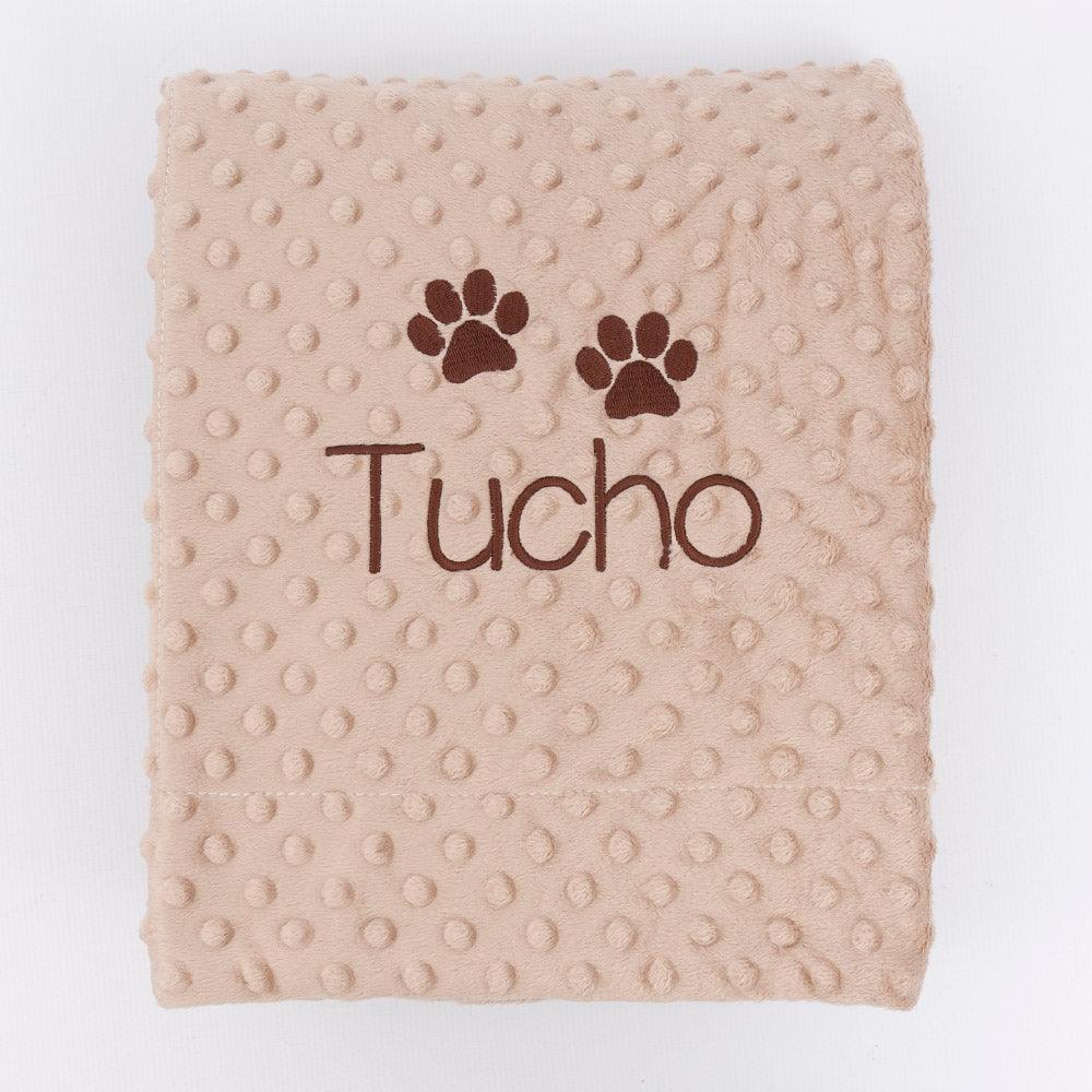 Manta Personalizada Mascotas Huellas Perro Nanetes - Nanetes #