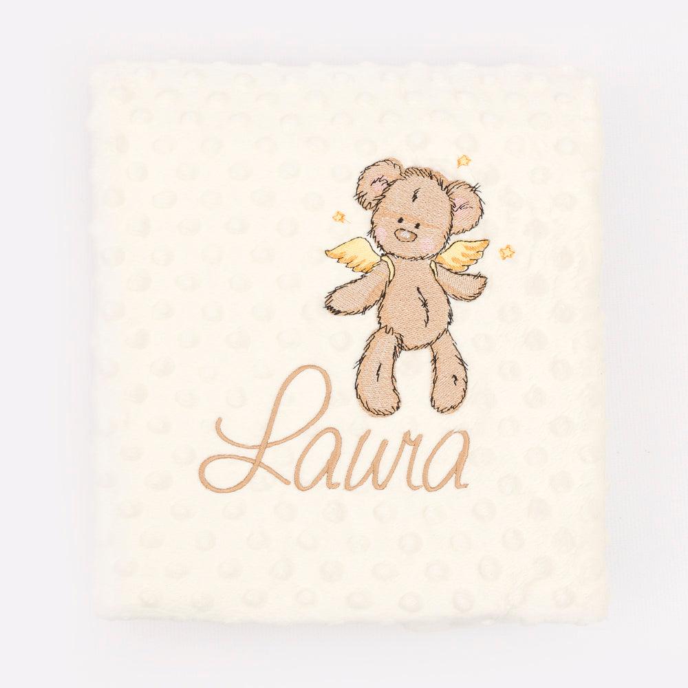 Mantita Personalizada Osito Alas Nanetes - Nanetes #