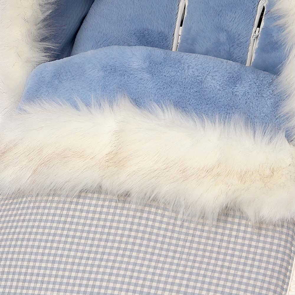 Saco Silla Invierno Vichy Polar Azul Cielo Bebiti Nanetes - Nanetes #