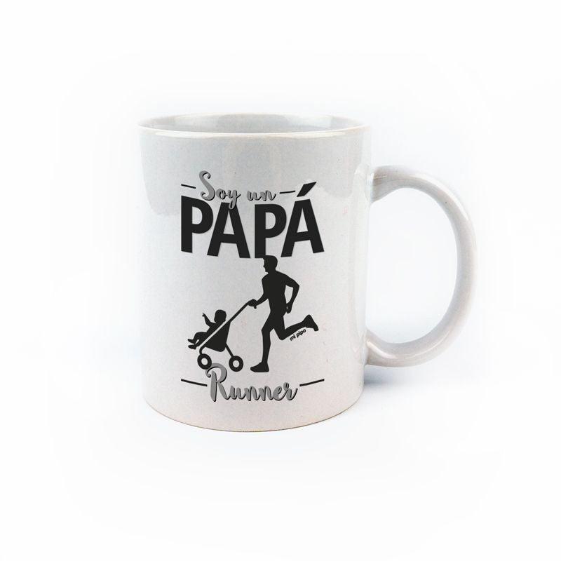 Taza con frase Papa Runner Mi Pipo - Nanetes #