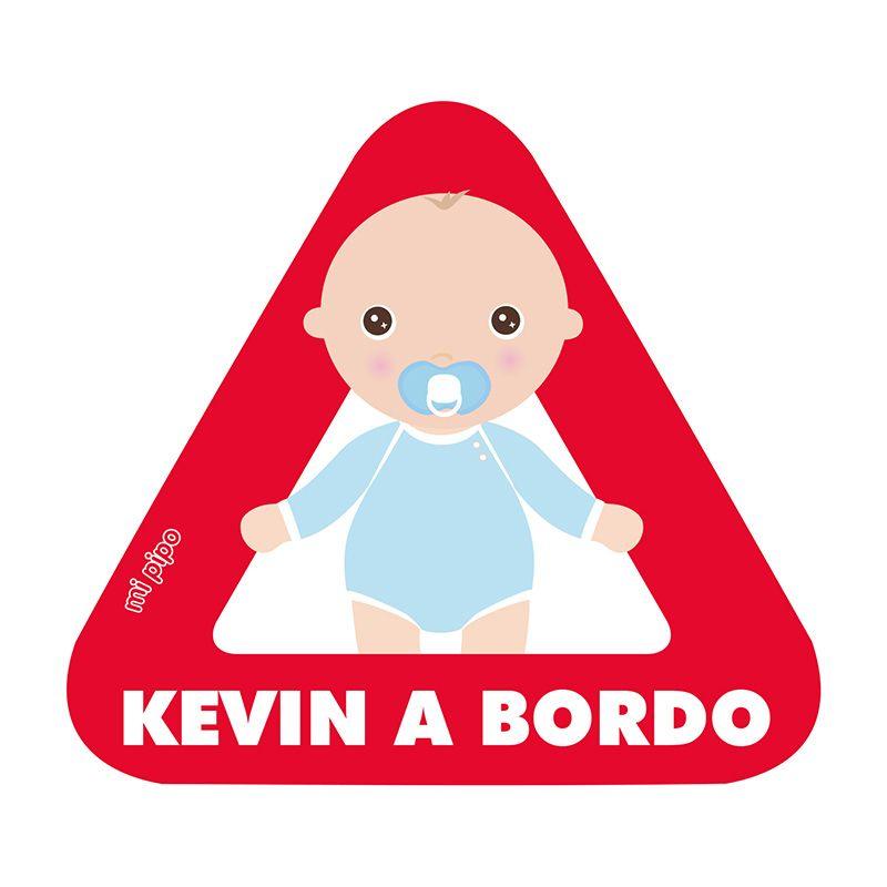 Pegatina Bebé a Bordo Personalizada Mi Pipo Bebé Niño - Nanetes #