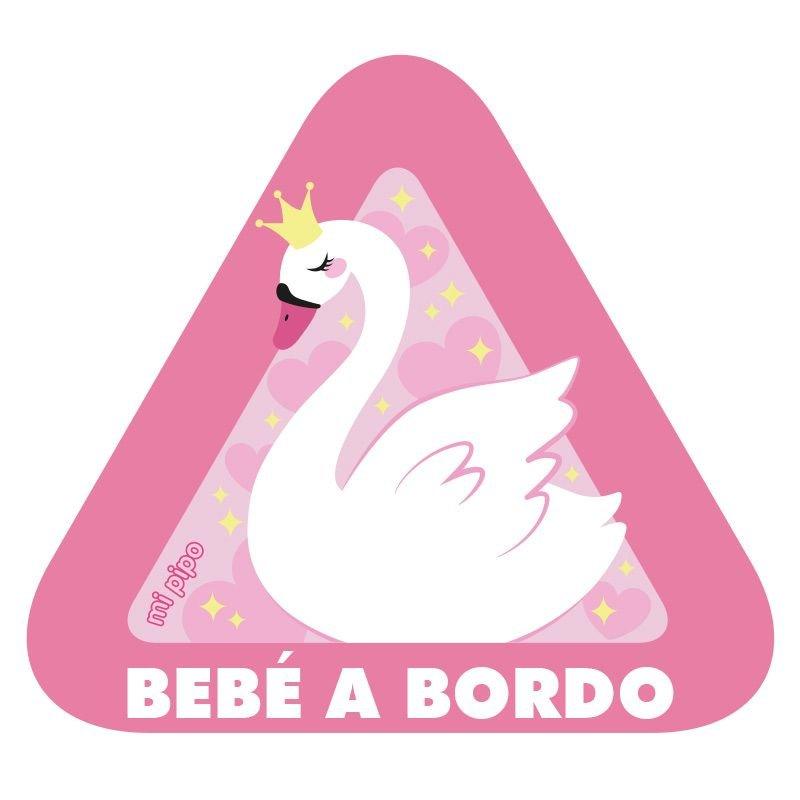 Bebé aBordo Cisne Mi Pipo - Nanetes #