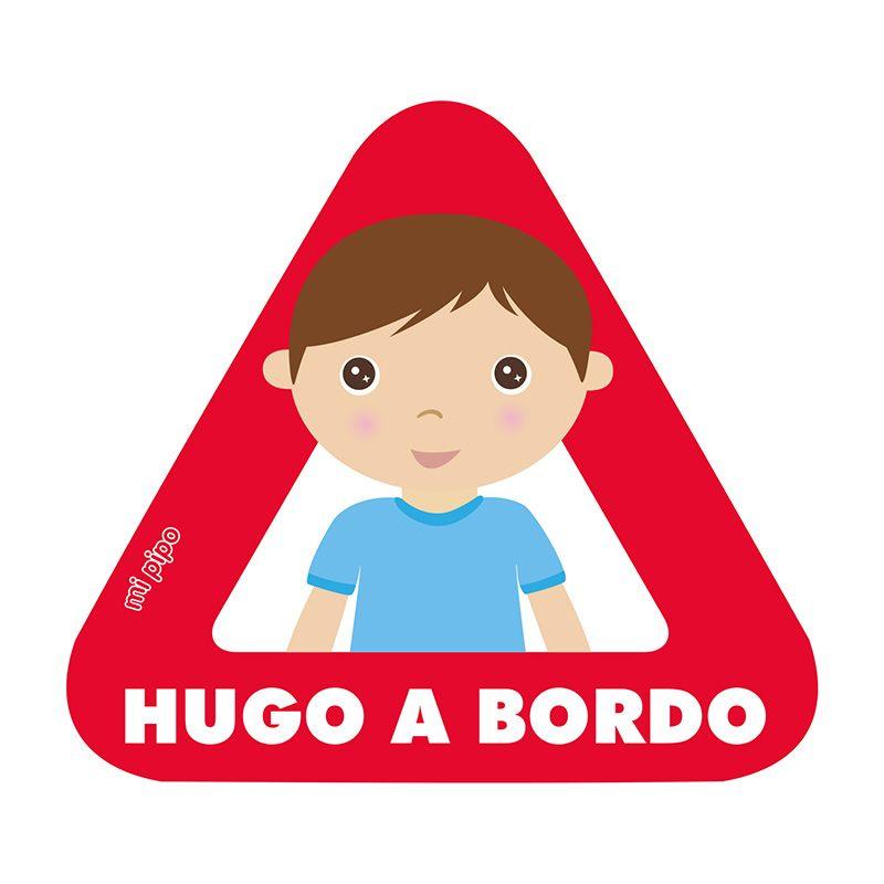 Pegatina Bebé a Bordo Personalizada Mi Pipo Niño - Nanetes #