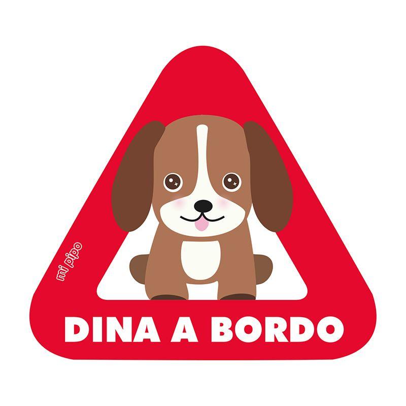 Pegatina Mascota Bordo Personalizada Mi Pipo Perro - Nanetes #