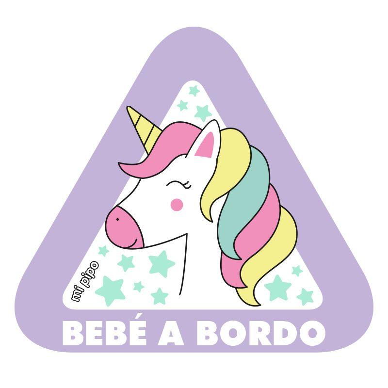 Bebé a Bordo Unicornio Mi Pipo - Nanetes #