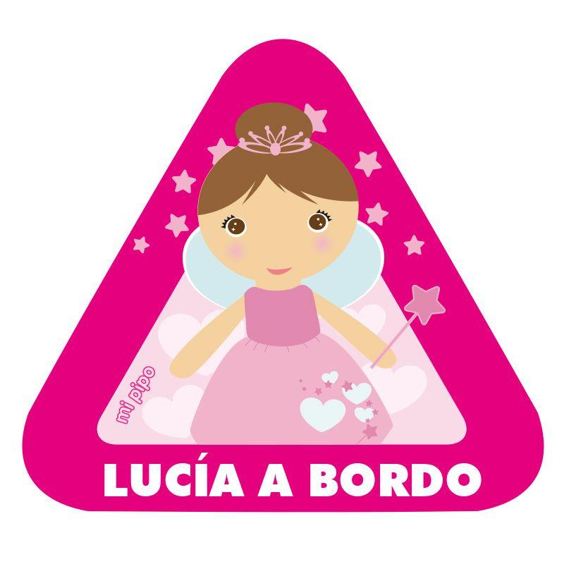 Pegatina Bebé a Bordo Personalizada Mi Pipo Hada - Nanetes #