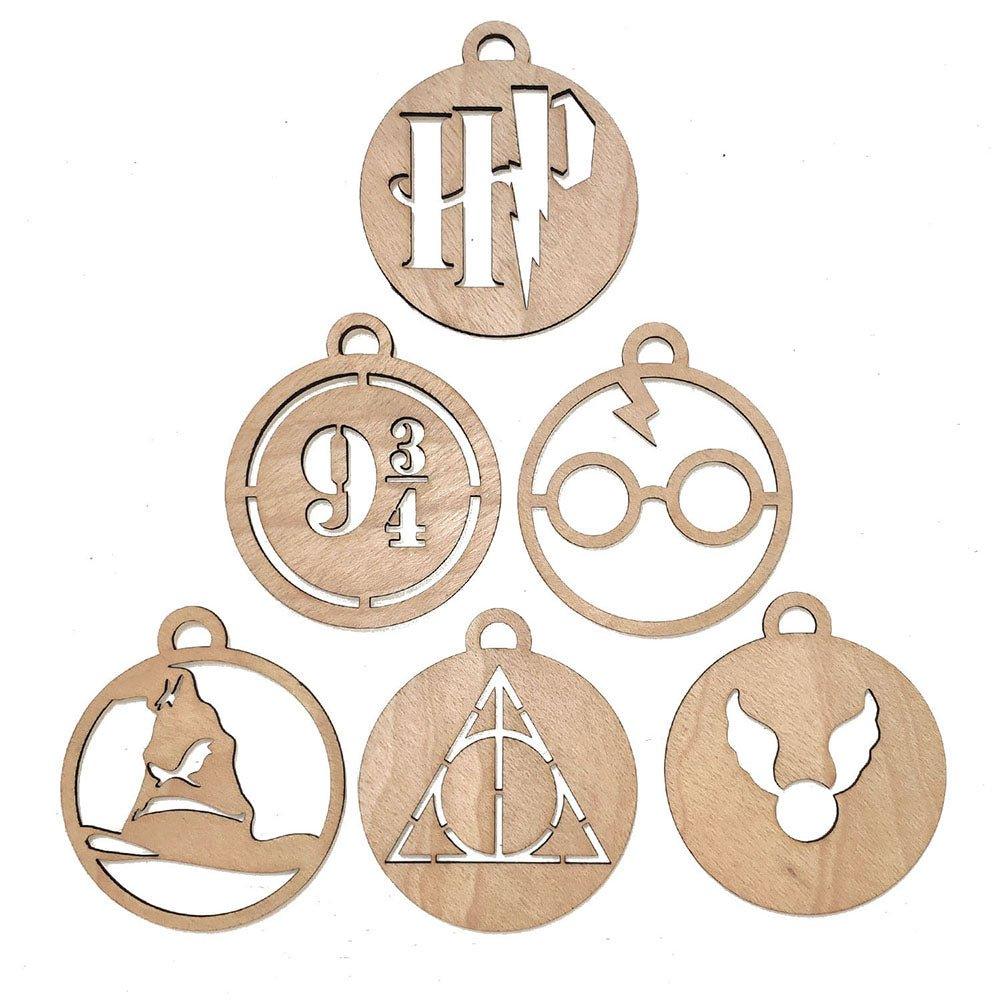 Adornos Navidad  Harry Potter Madera - Nanetes #