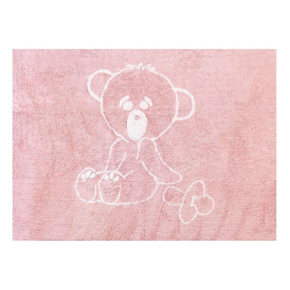 Alfombra Habitación Bebé Oso Rosa - Nanetes #