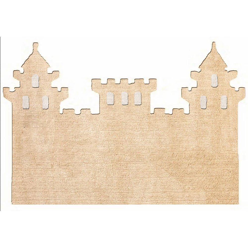 Alfombra Dormitorio Infantil Castillo Beige - Nanetes #