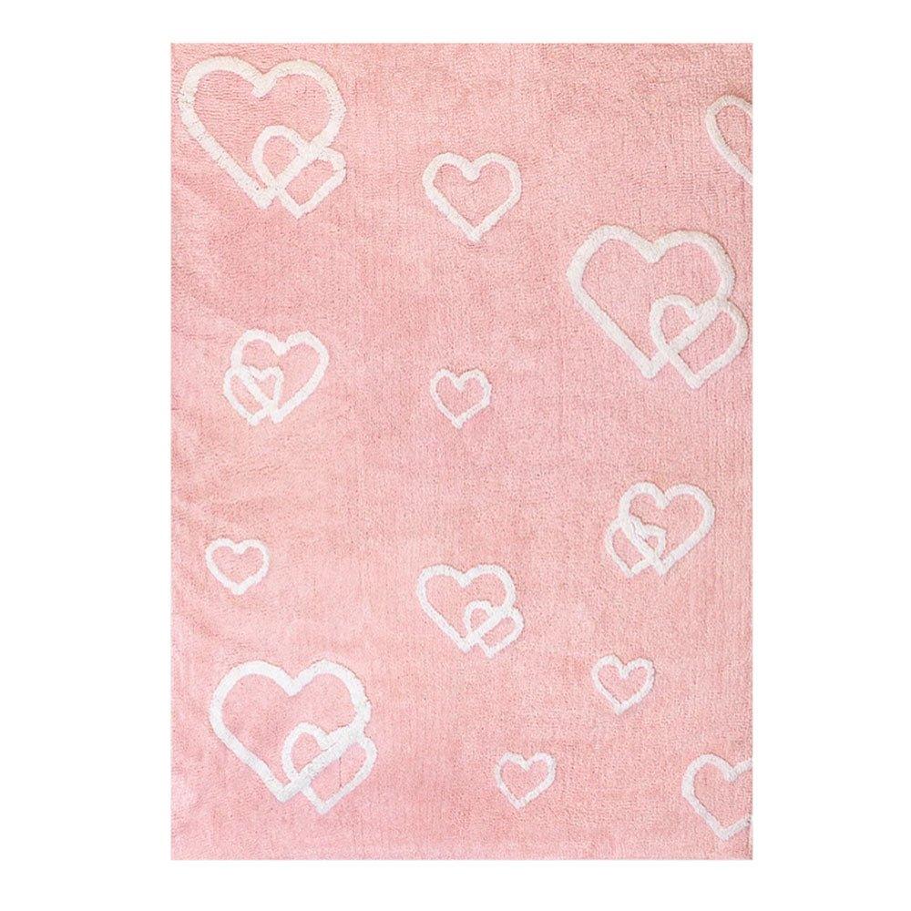 Alfombra Infantil Corazones Rosa - Nanetes #