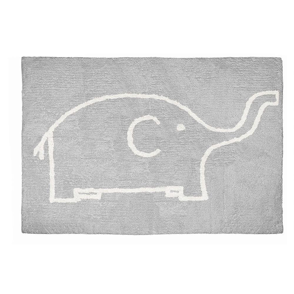 Alfombra Niños Elefante Gris - Nanetes #