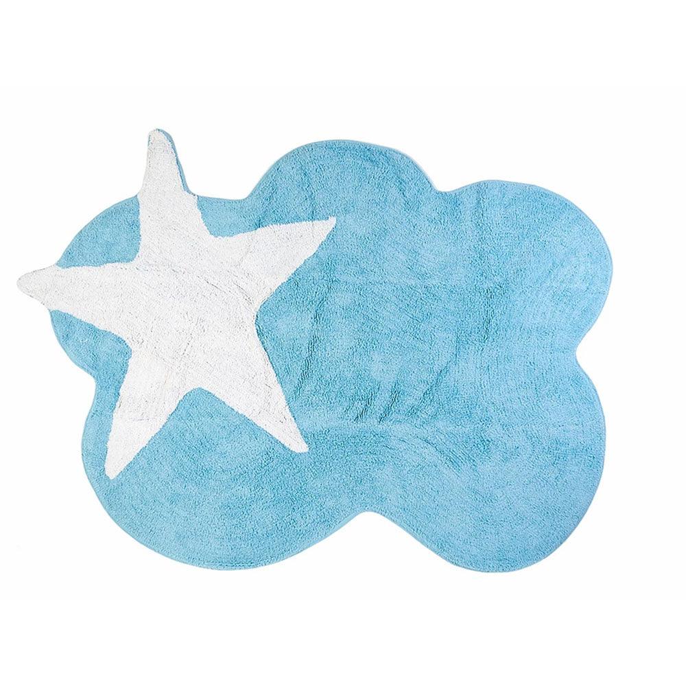 Alfombra Lavable Aratextil Mimosa Azul - Nanetes #