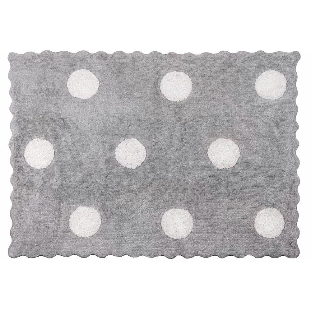 Alfombra Lavable Topos Gris Aratextil - Nanetes #