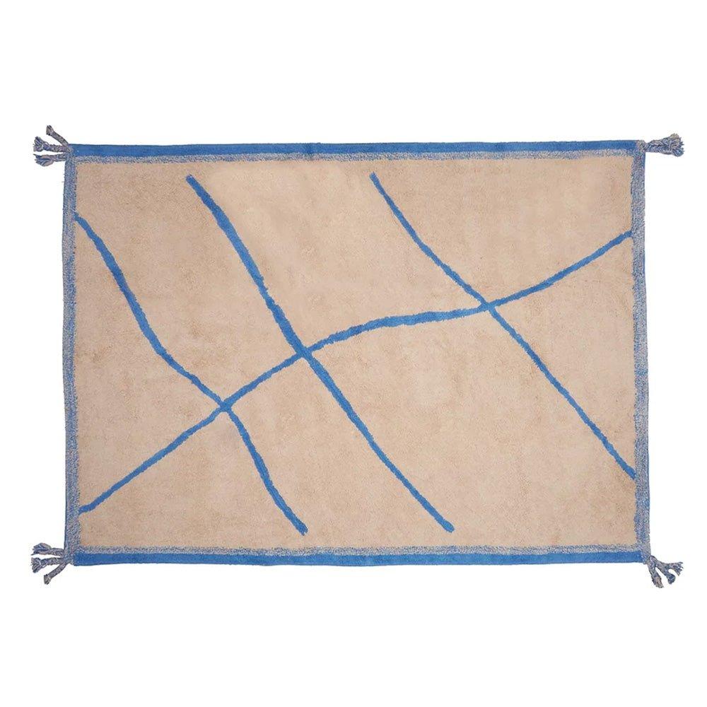 Alfombra Lavable Kenitra azul Aratextil - Nanetes #