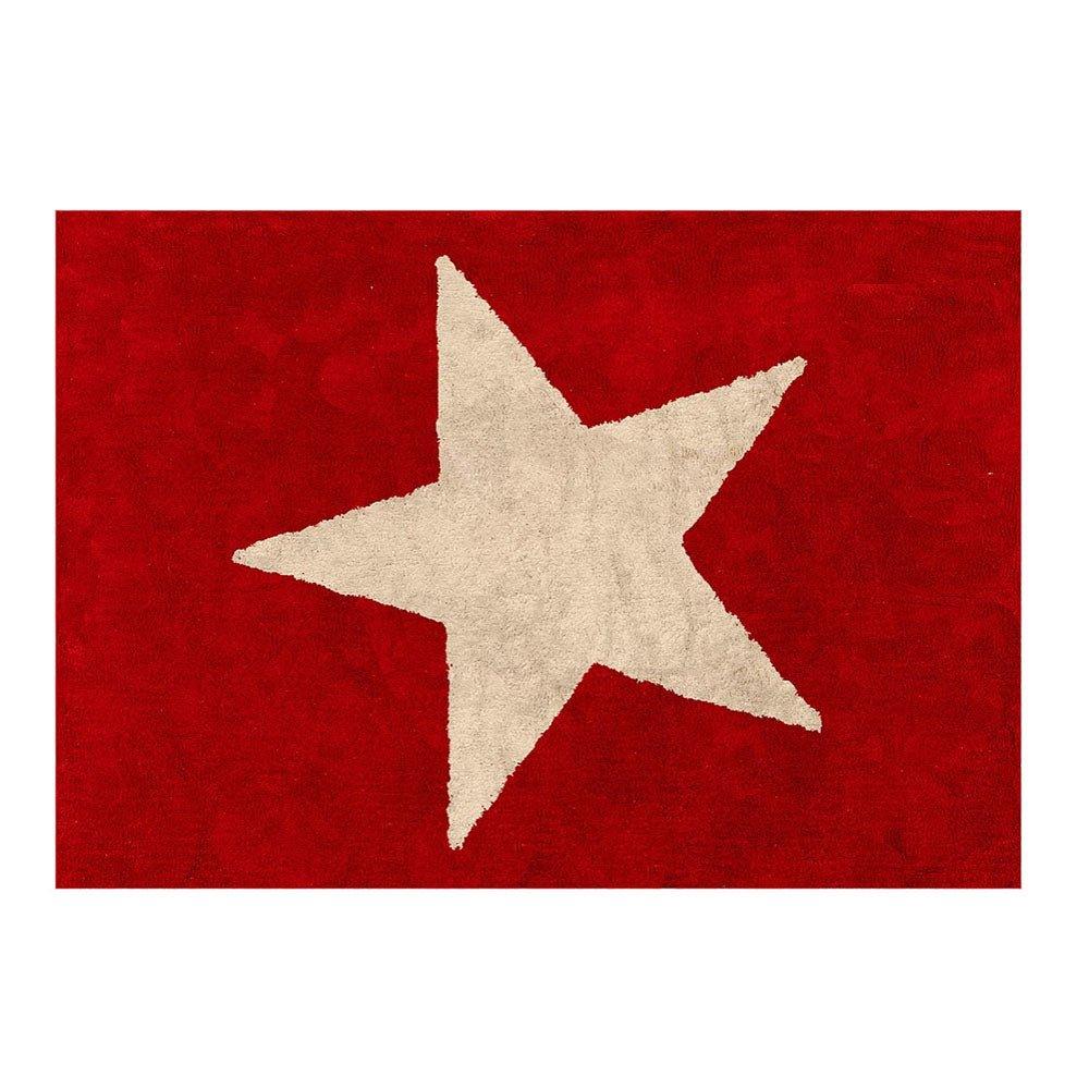 Alfombra Infantil Algodón Estela Rojo - Nanetes #
