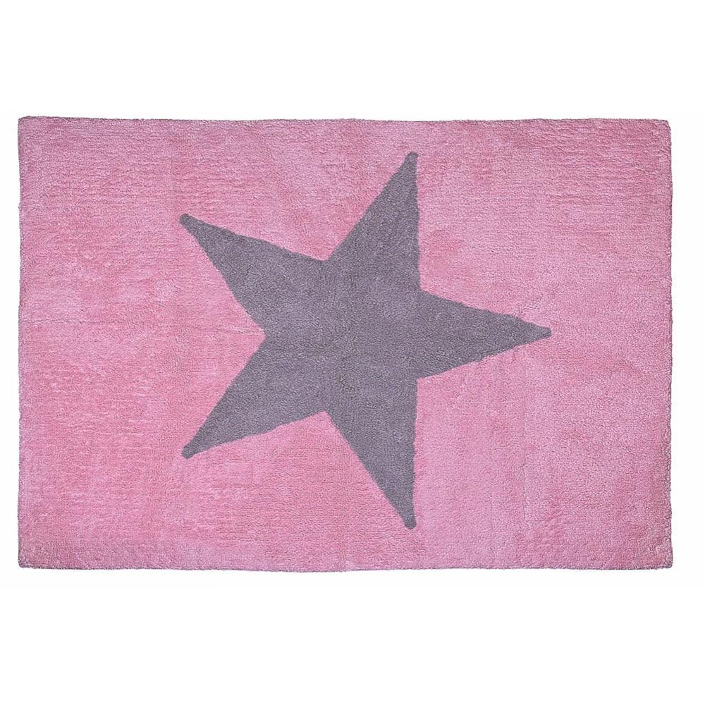 Alfombra Infantil Estela Rosa/Gris - Nanetes #