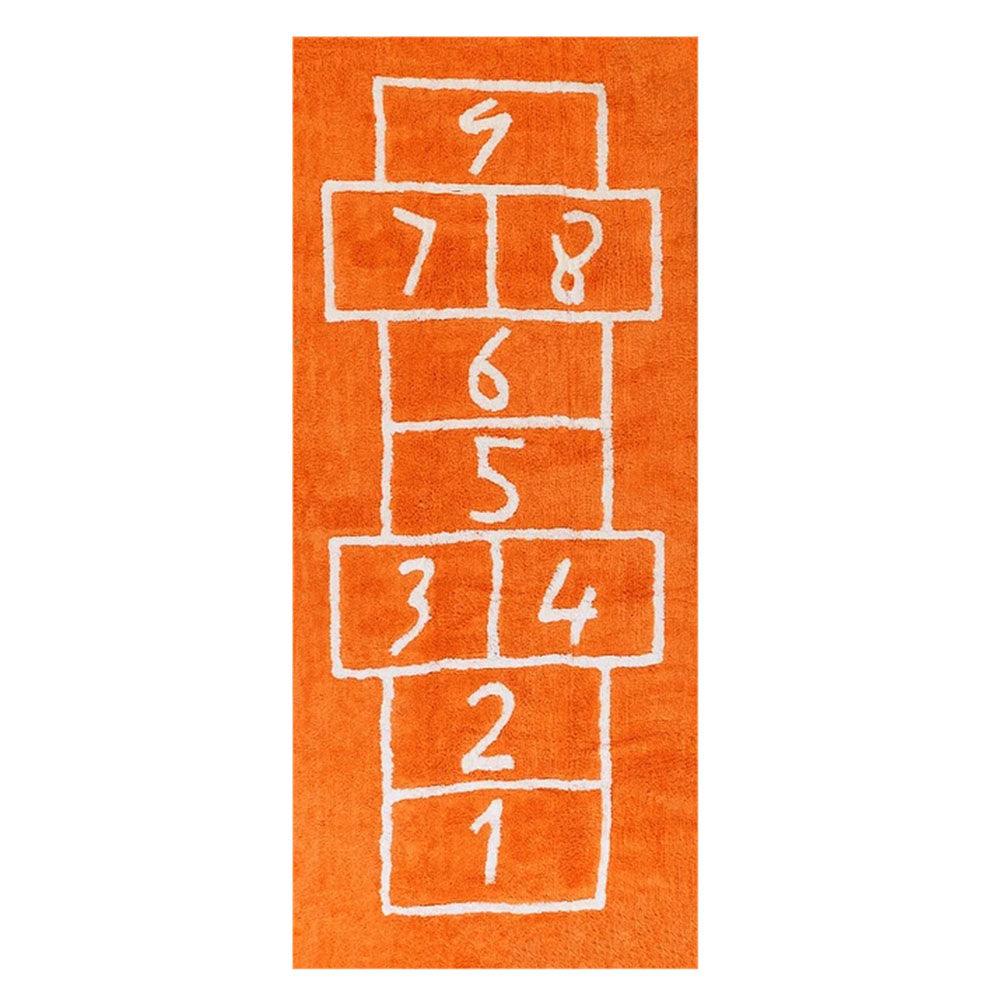 Alfombra Infantil Lavable Aratextil Patacoja Naranja - Nanetes #