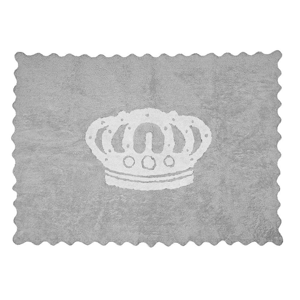 Alfombra Juvenil corona gris - Nanetes #