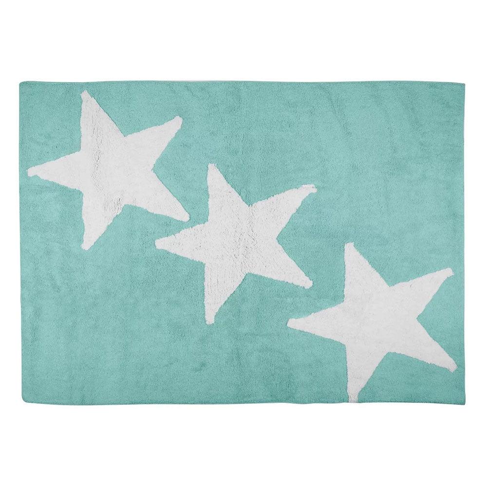 Alfombra Algodón Lavable Europa Aguamarina - Nanetes #