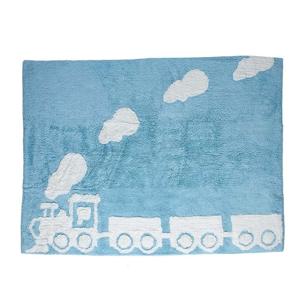 Alfombra Niños tren azul - Nanetes #