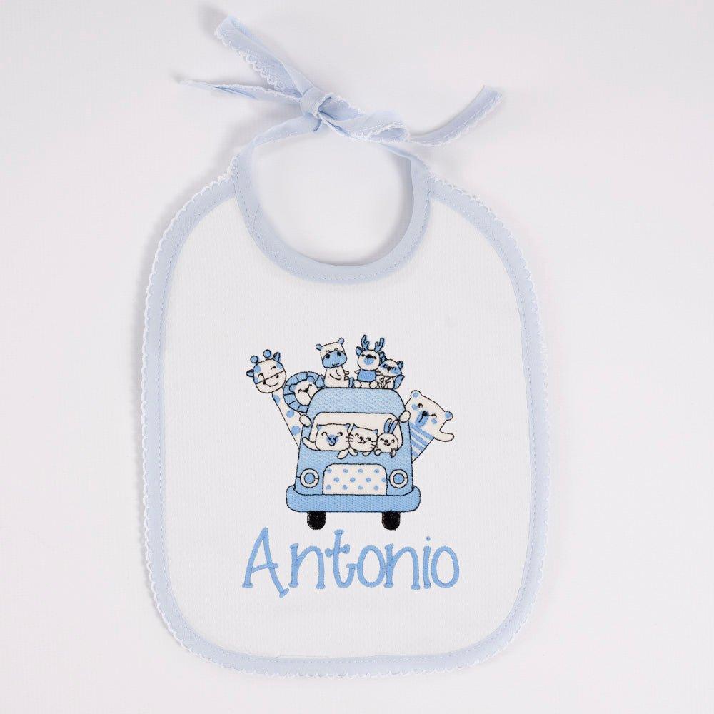 Babero bebe animales car Nanetes - Nanetes #