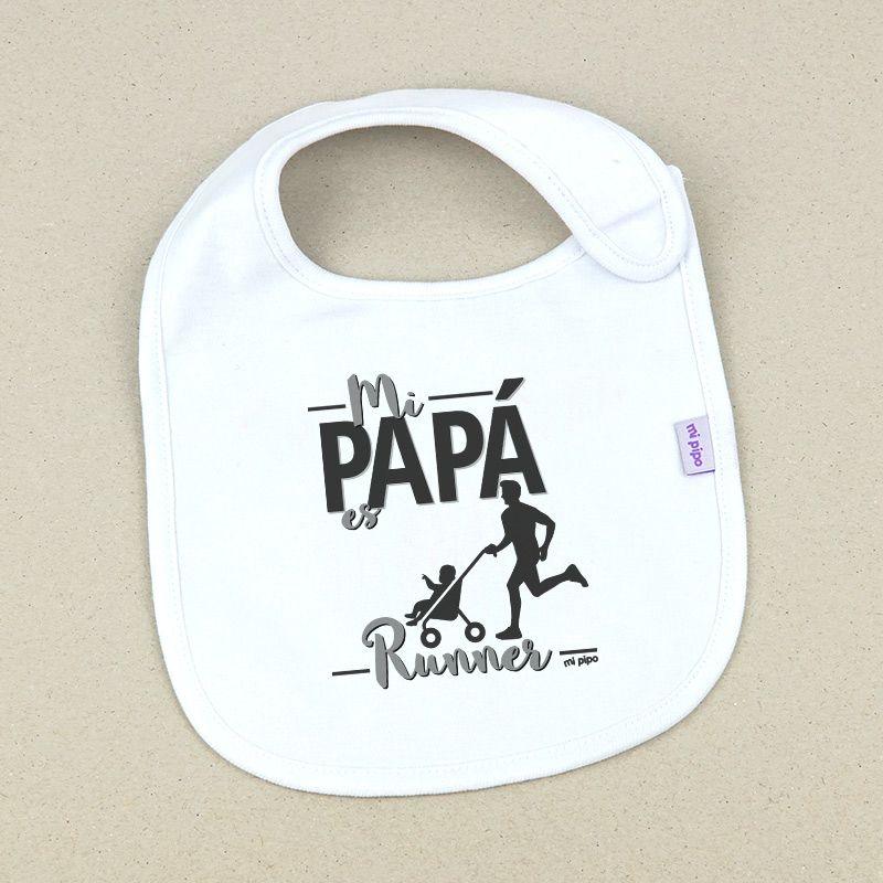 Baberitos Bebé Mi papá es Runner Mi Pipo - Nanetes #