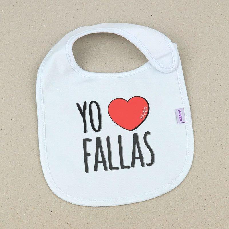Babero Bebé Yo Love Fallas Mi Pipo - Nanetes #