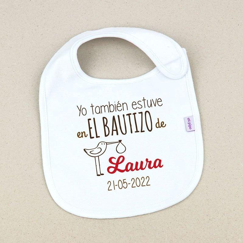 Babero Yo también estuve en el bautizo - Nanetes #