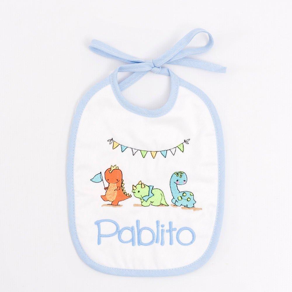 Babero Bebe Dino Friends Personalizado Nanetes - Nanetes #