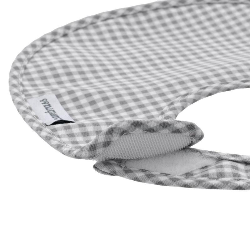 Babero Recien Nacido Vichy Gris Cambrass - Nanetes #