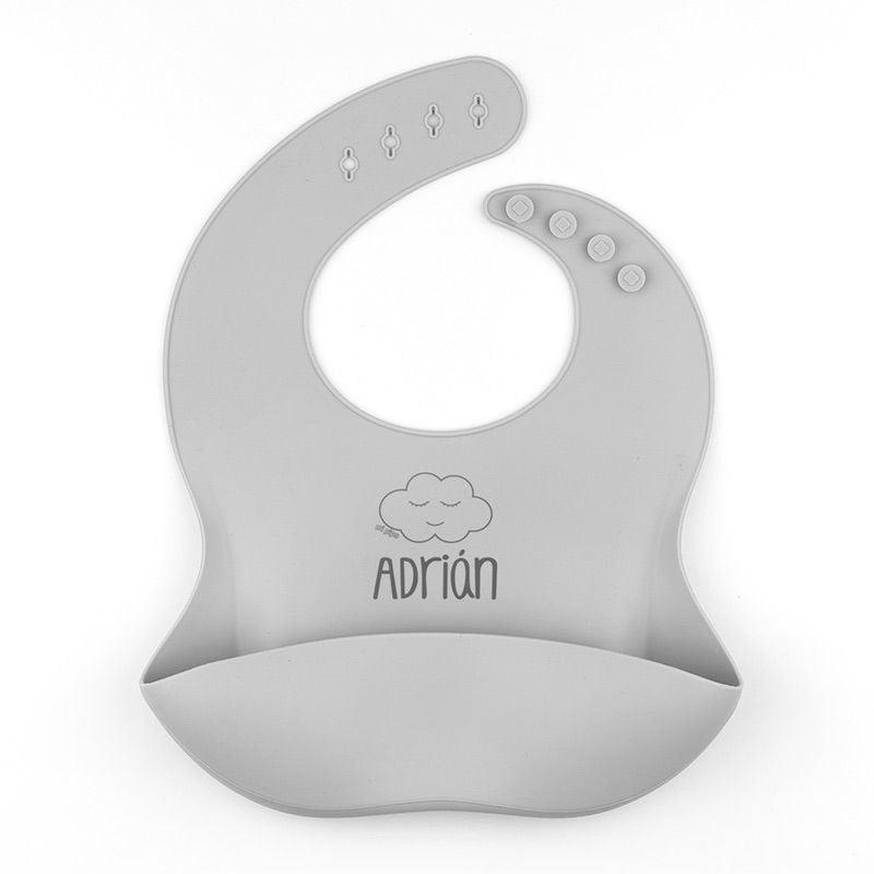 Babero Silicona Personalizado nube Mi Pipo - Nanetes #