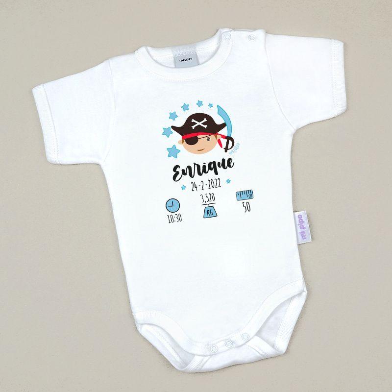 Body Datos Nacimiento Pirata cabeza Mi PIpo - Nanetes #