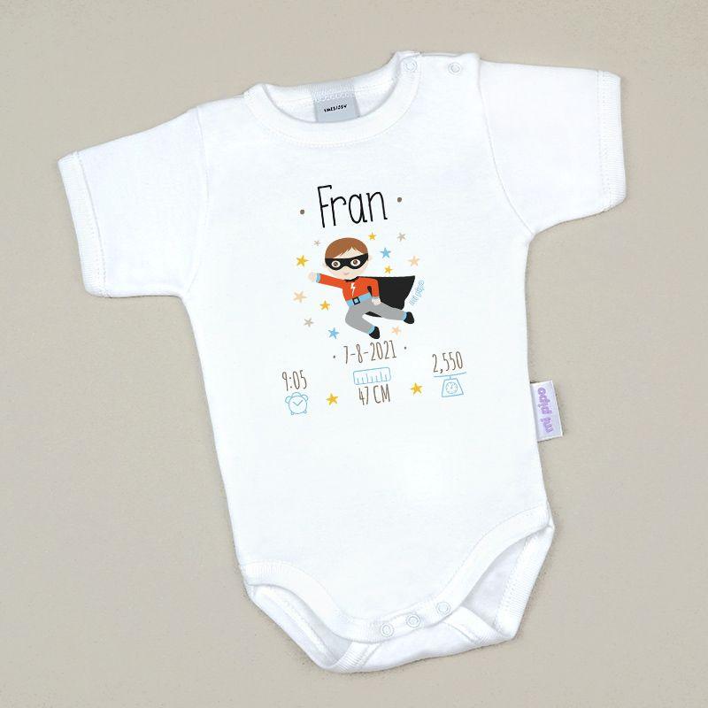 Body con Datos Nacimiento Superheroe Mi Pipo - Nanetes #