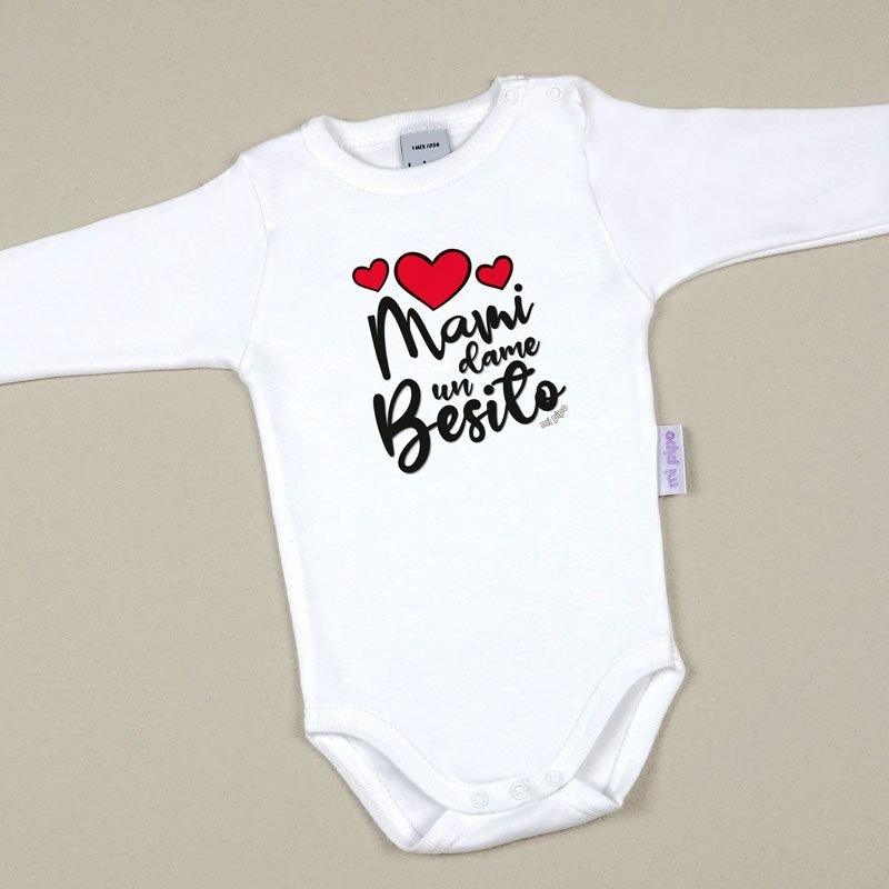 Body Bebé mami dame un besito Mi Pipo - Nanetes #