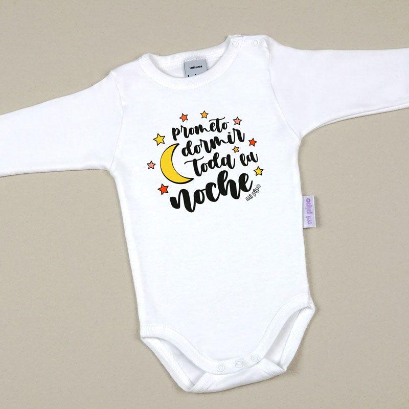 Body Bebé frase prometo dormir Mi Pipo - Nanetes #