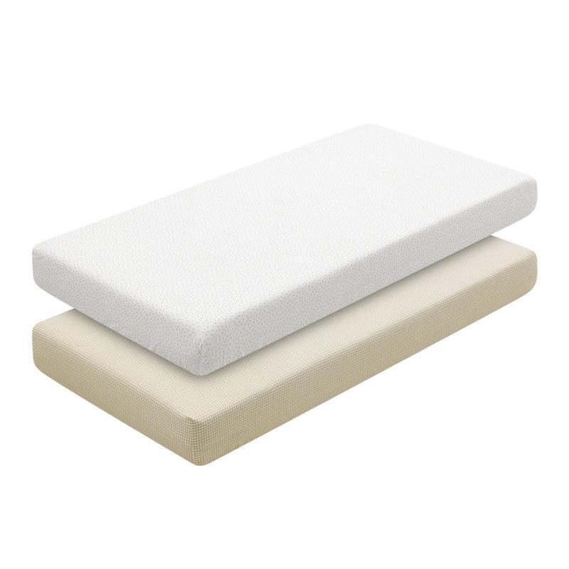 Bajeras Cuna Bebé x2 Vichy Beige Cambrass - Nanetes #