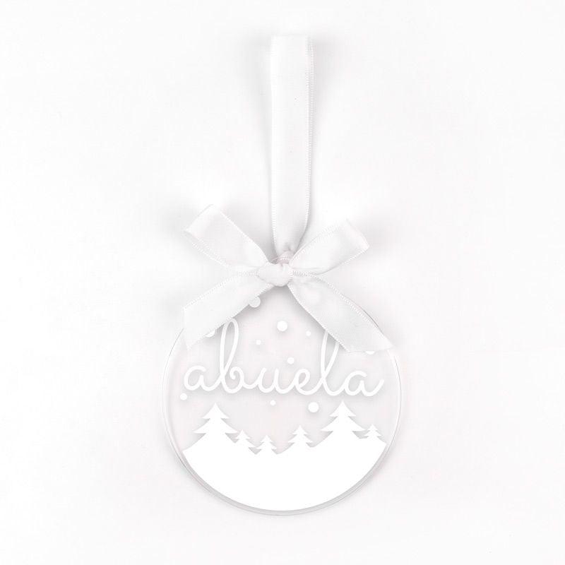 Bola Navidad Personalizada Blanco - Nanetes #
